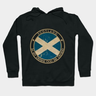 Vintage Scotland Europe European EU Flag Hoodie